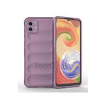 Techtrove Samsung Galaxy A04 Kılıf Elde Kaymaz İçi Kadife Silikon Kapak Mor