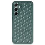 Techtrove Samsung Galaxy A25 Kılıf Kamera Korumalı Geometrik Petek Motifli Silikon Kapak Yeşil