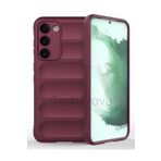 Techtrove Samsung Galaxy S23 Plus Kılıf Elde Kaymaz İçi Kadife Silikon Kapak Bordo