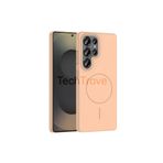 Techtrove Samsung Galaxy S25 Ultra Uyumlu Kılıf Magsafe Şarj Özellikli Pürüzsüz Dokunuşlu Kapak Desert Titanyum