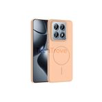Techtrove Xiaomi 14T Pro Uyumlu Kılıf Magsafe Şarj Özellikli Pürüzsüz Dokunuşlu Kapak Desert Titanyum