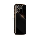 Techtrove Xiaomi Mi 13T Kılıf Parlak Tasrım Kamera Korumalı Ultra Yumuşak Esnek A+ Kalite Kapak Siyah