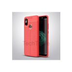 Techtrove Xiaomi Mi 8 Se Kılıf Deri Extra Korumalı Slikon Kapak Kırmızı