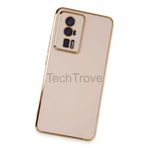 Techtrove Xiaomi Poco F5 Pro Kılıf Parlak Tasrım Kamera Korumalı Ultra Yumuşak Esnek A+ Kalite Kapak Pembe