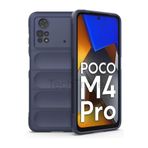 Techtrove Xiaomi Poco M4 Pro 4G Kılıf Elde Kaymaz İçi Kadife Silikon Kapak Lacivert