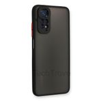 Techtrove Xiaomi Redmi Note 12 Pro 4G Kılıf Darbe Ve Kamera Korumalı Lüks Mat Silikon Kapak Siyah