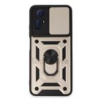 Techtrove Xiaomi Redmi Note 12S Kılıf Sürgülü Kamera Korumalı Yüzüklü Stand Olabilen Magnetic Tpu Tank Kapak Gold