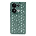 Techtrove Xiaomi Redmi Note 13 Pro 4G Kılıf Kamera Korumalı Geometrik Petek Motifli Silikon Kapak Yeşil