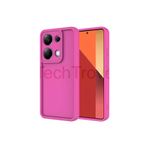 Techtrove Xiaomi Redmi Note 13 Pro 4G Kılıf Kamera Korumalı Kenar Çıkıntılı Soft Renkli Silikon Kapak - Pembe Pembe
