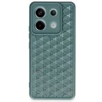 Techtrove Xiaomi Redmi Note 13 Pro 5G Kılıf Kamera Korumalı Geometrik Petek Motifli Silikon Kapak Yeşil