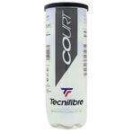 Tecnifibre Court 3'lü tenis topu, sarı, nosize