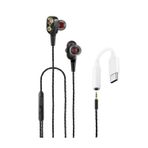 Tecno 2023 Hot Beats 3D Hifi 4 Hoparlörlü Realme Xt Type-C to 3.5mm Jack Dönüştürücü kablo Mikrofo