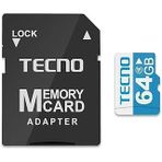 Tecno 64Gb 100Mb/S Micro Sd Hafıza Kartı Adaptörü (Tecno Türkiye Garantili)