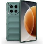 Tecno Camon 30 4g Kılıf Kolay Tutum Sağlayan Yapılı ve Içi Kadife Dolgulu Tpu Premium Silikon Kapak Rcv/etnik - Yeşil