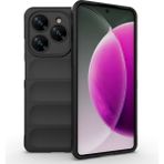 Tecno Spark 20 Pro 4g Kılıf Kolay Tutum Sağlayan Yapılı ve Içi Kadife Dolgulu Tpu Premium Silikon Kapak Rcv/etnik - Siyah