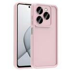 Tecno Spark 20 Pro 5G ile uyumlu Kılıf Kamera Korumalı Kalın Kenarlı Viera Silikon Case Pembe