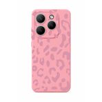 Tecno Spark 20 Pro Uyumlu İçi Kadife Renkli Lansman Kılıf leopar