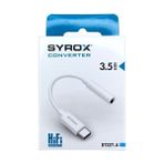 Tecno Spark 9t Uyumlu Type-C To 3.5 mm Jack Kulaklık Çevirici Aux Dönüştürücü Adaptör - Beyaz