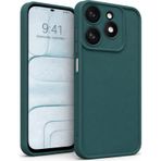 Tecno Spark Go 2024- Tecno Spark 20 - İnfinix Hot 40i- İnfinix Smart 8 Ultra Uyumlu Kamera Çıkıntılı Mat Silikon Telefon Kılıfı Yeşil