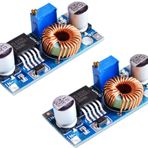TECNOIOT 2pcs XL4005 Adjustable Step Down Power Supply Module LED Lithium Charger Board