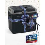 TecnoPoint 40 Litre Kompresörlü Oto Buzdolabı 12V/24V/220V Tek Kapak Modeli