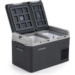Tecnopoint Çift Kapaklı 30 Litre Taşınabilir Araç Buzdolabı 12V/24V/220V Uyumlu - 0315 Gri