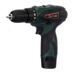 Tecnum C12-2 12V Akülü Matkap Vidalama Seti – Çift Lityum Akülü, Kademeli Tork Ayarlı, Anahtarsız Mandren, LED Işıklı Şarjlı Vidalama Makinesi (Ahşap, Metal, Plastik için)