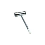Tecomec 2304017 13x16mm Düz Tornavida Uçlu Buji Anahtarı Gümüş