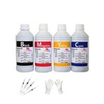 Tecprint Epson Uyumlu L386 Cmyk 1 Litre Muadil Mürekkep Seti+Enjektör+Eldiven