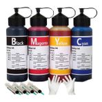 Tecprint Epson Uyumlu L386 Cmyk 500 ml Muadil Mürekkep Seti+Enjektör+Eldiven - Siyah