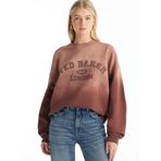 Ted Baker Bisiklet Yaka Baskılı Sweatshirt, S, 5003320908, Bordo, kadın