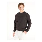 Ted Baker Kahverengi Erkek Bisiklet Yaka Standart Kabartma Sweatshirt TBMRTS1033