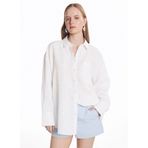 Ted Baker Kırık Beyaz%100 Keten Çapraz Roba Cepli U Kol Gömlek, S, TBSS26FSHI025, Kırık Beyaz, Kadın