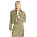 Ted Baker Kutu Form Oversize Ceket, 34, TBFW25FJAC010, Haki, Kadın