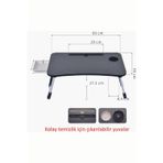 TEDA ÇEKMECELİ LAPTOP MASASI YATAK MASASI PORTATİF KATLANIR LAPTOP MASASI ÇALIŞMA MASASI KAMP MASASI