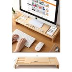 TEDA Monitör Altlığı, Masa Üstü Ahşap Organizer & Monitör Standı Monitör Yükseltici