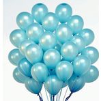 Tedaks 20 Adet 12 İnç 30 Cm Metalik Açık Mavi Balon Doğum Günü Süsleme