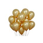 Tedaks 20 Adet 12 İnç 30 Cm Metalik Altın Balon Doğum Günü Süsleme