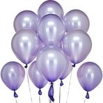 Tedaks 20 Adet 12 İnç 30 Cm Metalik Lila Balon Doğum Günü Süsleme