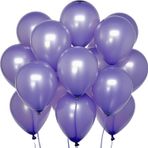 Tedaks 20 Adet 12 İnç 30 Cm Metalik Mor Balon Doğum Günü Süsleme