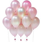 Tedaks 20 Adet 12 İnç 30 Cm Metalik Pembe Balon Doğum Günü Süsleme