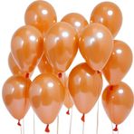 Tedaks 20 Adet 12 İnç 30 Cm Metalik Turuncu Balon Doğum Günü Süsleme