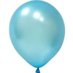 Tedaks 20 Adet 5 İnç 12,5 Cm Metalik Açık Mavi Balon Doğum Günü Süsleme