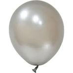 Tedaks 20 Adet 5 İnç 12,5 Cm Metalik Gümüş Balon Doğum Günü Süsleme