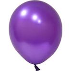 Tedaks 20 Adet 5 İnç 12,5 Cm Metalik Mor Balon Doğum Günü Süsleme