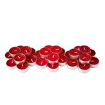 Tedaks 20 Li Yuvarlak Mum Kırmızı Tealight Mum Doğum Günü Parti Süsleme