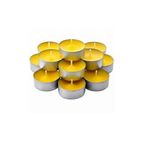 Tedaks 20 Li Yuvarlak Mum Sarı Tealight Mum Doğum Günü Parti Süsleme