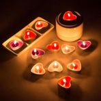 Tedaks 50 Li Kalp Mum Yeşil Tealight Mum Doğum Günü Parti Süsleme