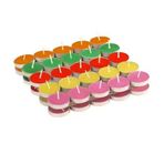 Tedaks 50 Li Yuvarlak Mum Mor Tealight Mum Doğum Günü Parti Süsleme