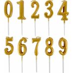 Tedaks 8 Gold Mum 13 Cm Büyük Boy Rakam Doğum Günü Pasta Süsleme